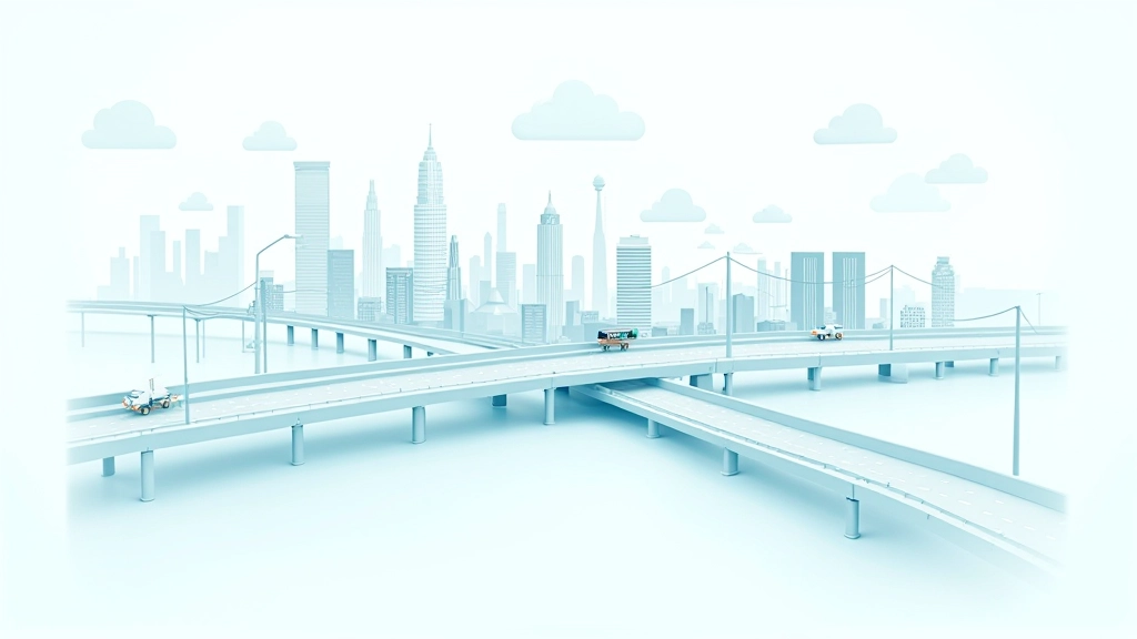 Infrastructure types infographic showing transport network, digital connectivity, and utilities systems integration