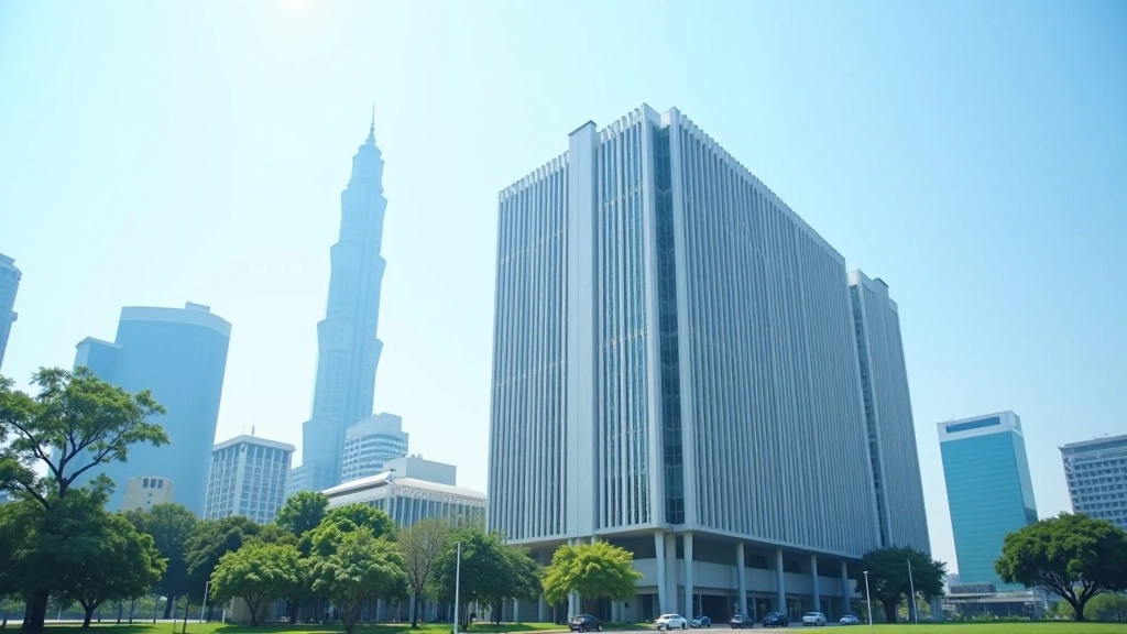 Malaysian government building with modern architecture representing fiscal policy and budget planning